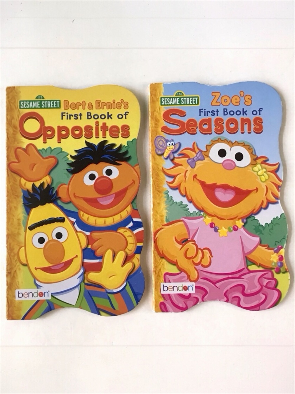 Sesame Street First Board Books Bert & Ernie’s Opposites, & Zoe’s Seasons 2010